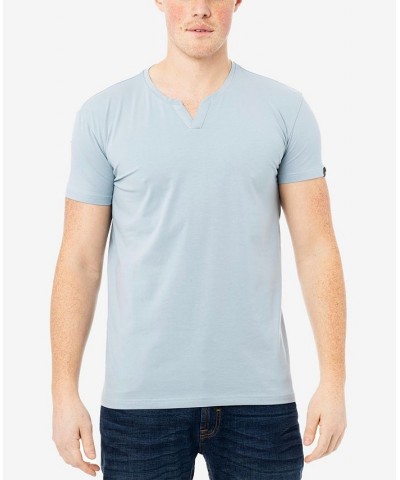 Men's Basic Notch Neck Short Sleeve T-shirt PD24 $15.29 T-Shirts