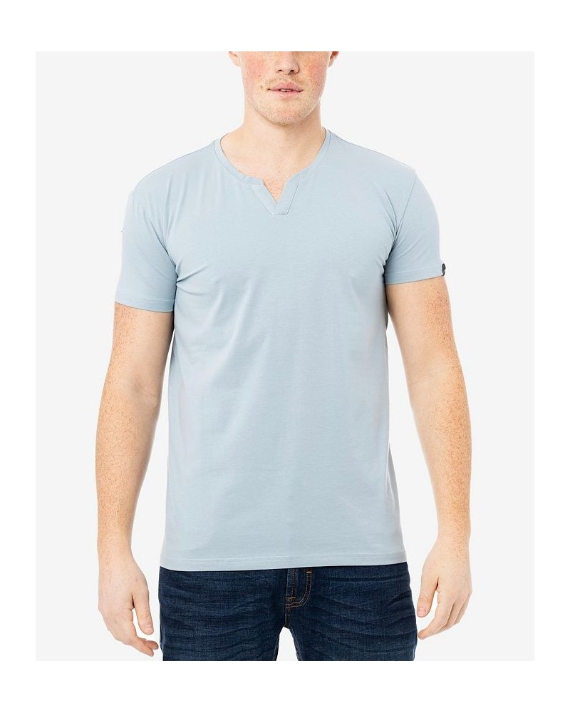 Men's Basic Notch Neck Short Sleeve T-shirt PD24 $15.29 T-Shirts