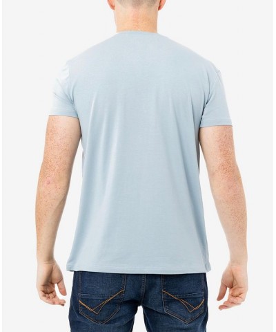 Men's Basic Notch Neck Short Sleeve T-shirt PD24 $15.29 T-Shirts