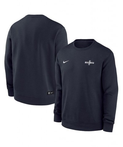 Men's Navy England National Team Club Fleece Pullover Sweatshirt $33.12 Sweatshirt