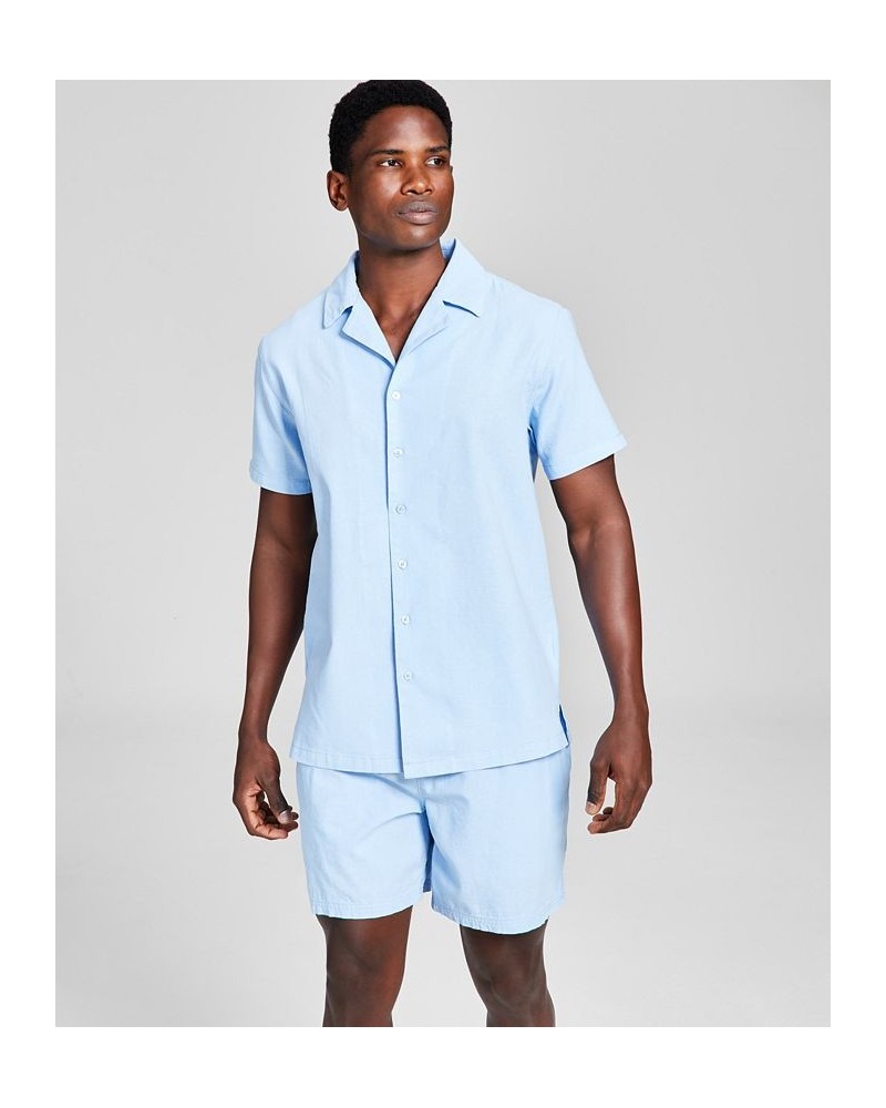 Men's Classic-Fit Button-Down Camp Shirt PD04 $16.66 Shirts