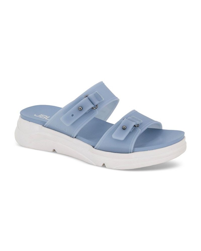 Fenton Water-Ready Sport Slide Sandals Blue $47.17 Shoes