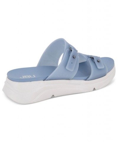 Fenton Water-Ready Sport Slide Sandals Blue $47.17 Shoes