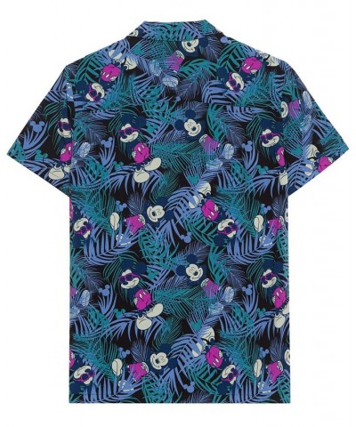 Men's Mickey Palm Short Sleeves Woven Shirt Multi $17.55 Shirts