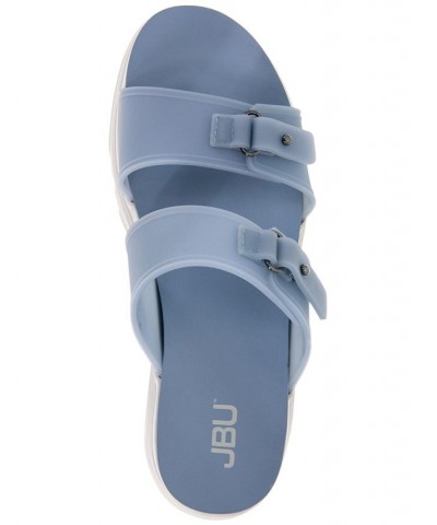 Fenton Water-Ready Sport Slide Sandals Blue $47.17 Shoes