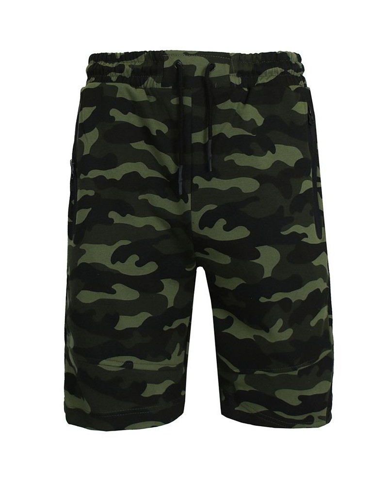 Men's Slim Fit Tech Fleece Performance Active Jogger Shorts Woodland $18.36 Shorts