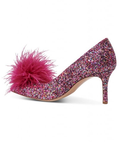 Women's Marabou Dress Heels Multi $122.32 Shoes