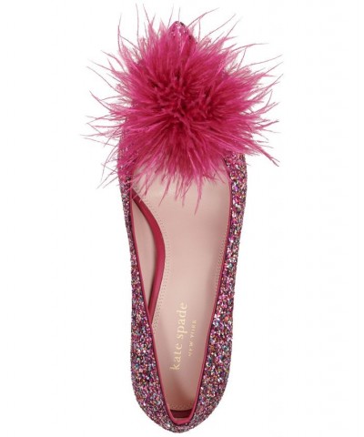 Women's Marabou Dress Heels Multi $122.32 Shoes