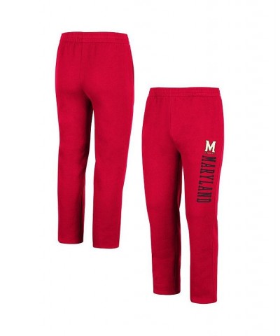 Men's Red Maryland Terrapins Fleece Pants $24.20 Pants