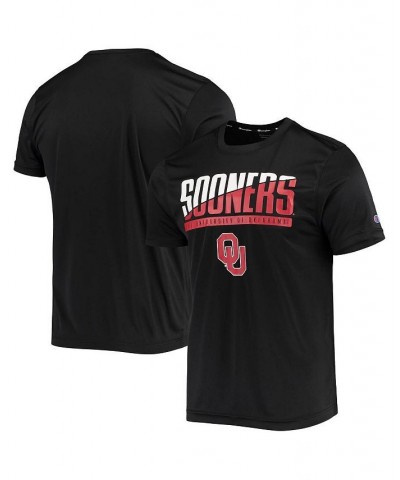 Men's Black Oklahoma Sooners Wordmark Slash T-shirt $17.60 T-Shirts