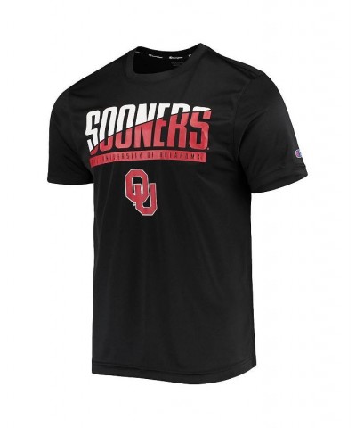 Men's Black Oklahoma Sooners Wordmark Slash T-shirt $17.60 T-Shirts