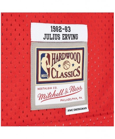 Men's Julius Erving Royal, Red Philadelphia 76ers Hardwood Classics 1982-83 Split Swingman Jersey $44.40 Jersey