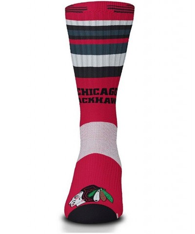 Men's and Women's Red Chicago Blackhawks Rave Crew Socks $10.06 Socks