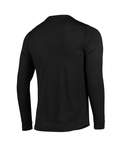 Men's Black San Jose Sharks Dassler Aeroready Creator Long Sleeve T-shirt $25.95 T-Shirts