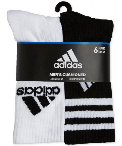 Men's 6-Pk. Athletic Cushioned Crew Socks White $10.49 Socks