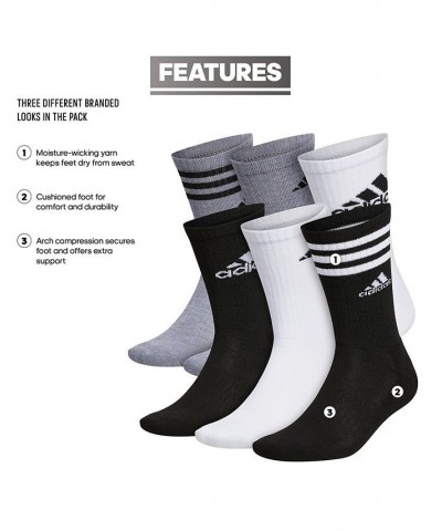 Men's 6-Pk. Athletic Cushioned Crew Socks White $10.49 Socks