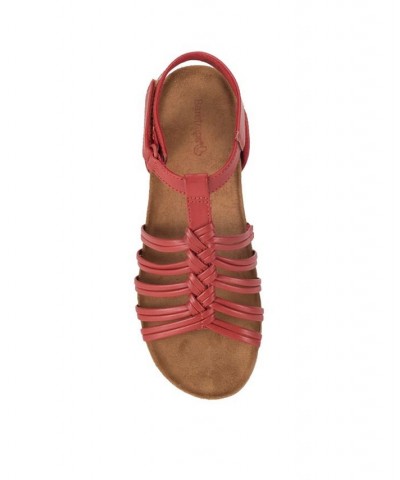 Women's Jaime Wedge Sandal Red $41.08 Shoes