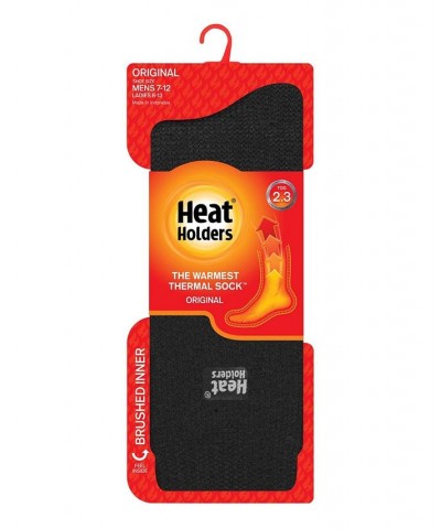 Men's Original Solid Thermal Socks Black $10.50 Socks