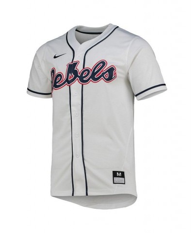 Men's White Ole Miss Rebels Replica Baseball Jersey $54.99 Jersey