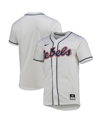 Men's White Ole Miss Rebels Replica Baseball Jersey $54.99 Jersey