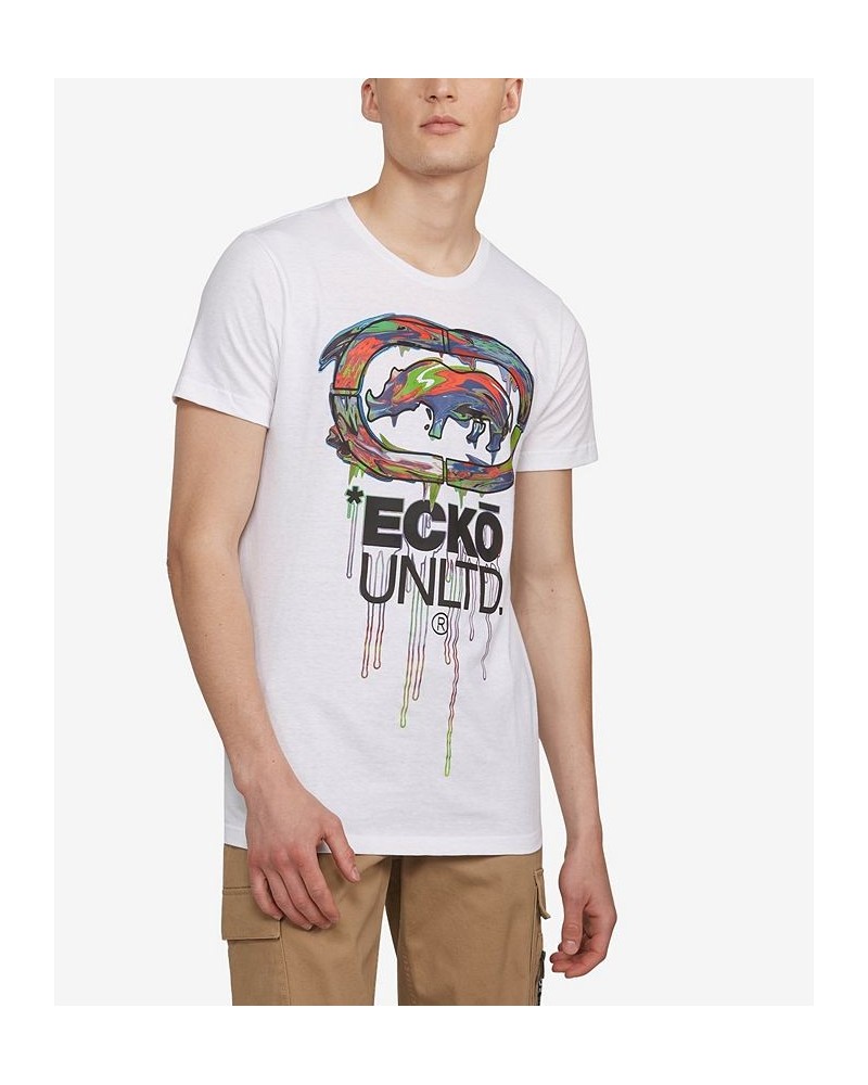 Men's Big and Tall Dripski Graphic T-shirt White $17.34 T-Shirts