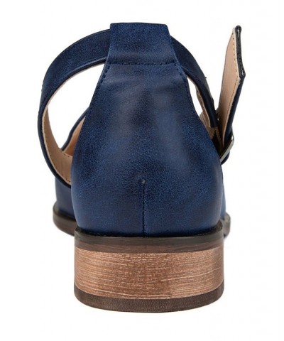 Women's Loreta Flats Blue $42.00 Shoes