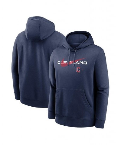 Men's Navy Cleveland Guardians Swoosh NeighborHOOD Pullover Hoodie $37.40 Sweatshirt