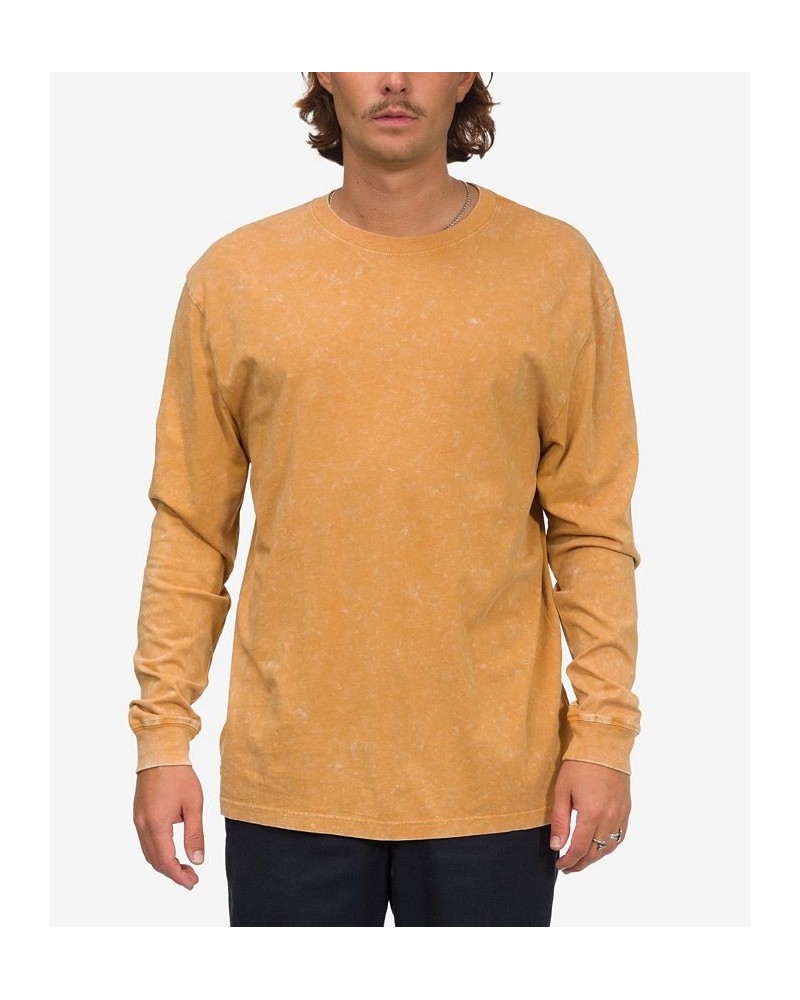 Men's Kendrick Long Sleeve Knit T-shirt Yellow $13.89 T-Shirts