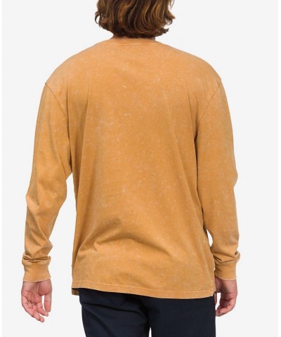 Men's Kendrick Long Sleeve Knit T-shirt Yellow $13.89 T-Shirts