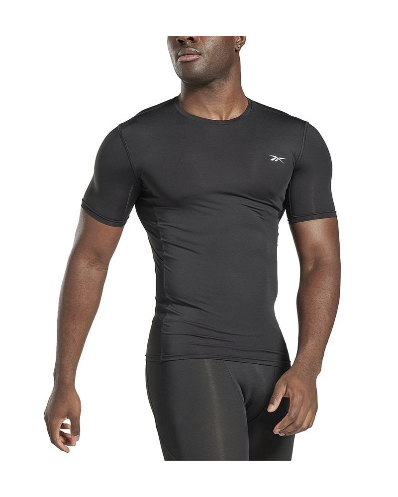 Men's Workout Ready Compression Short-Sleeve T-Shirt Black $15.93 T-Shirts