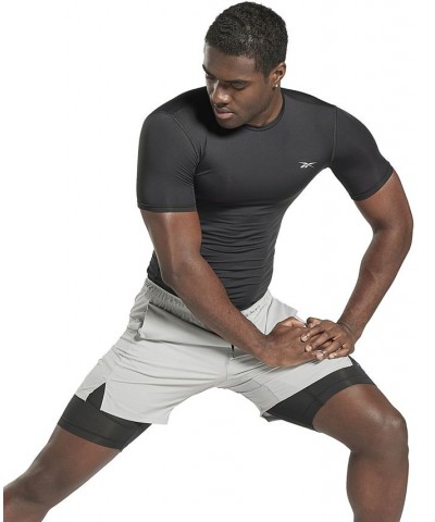 Men's Workout Ready Compression Short-Sleeve T-Shirt Black $15.93 T-Shirts