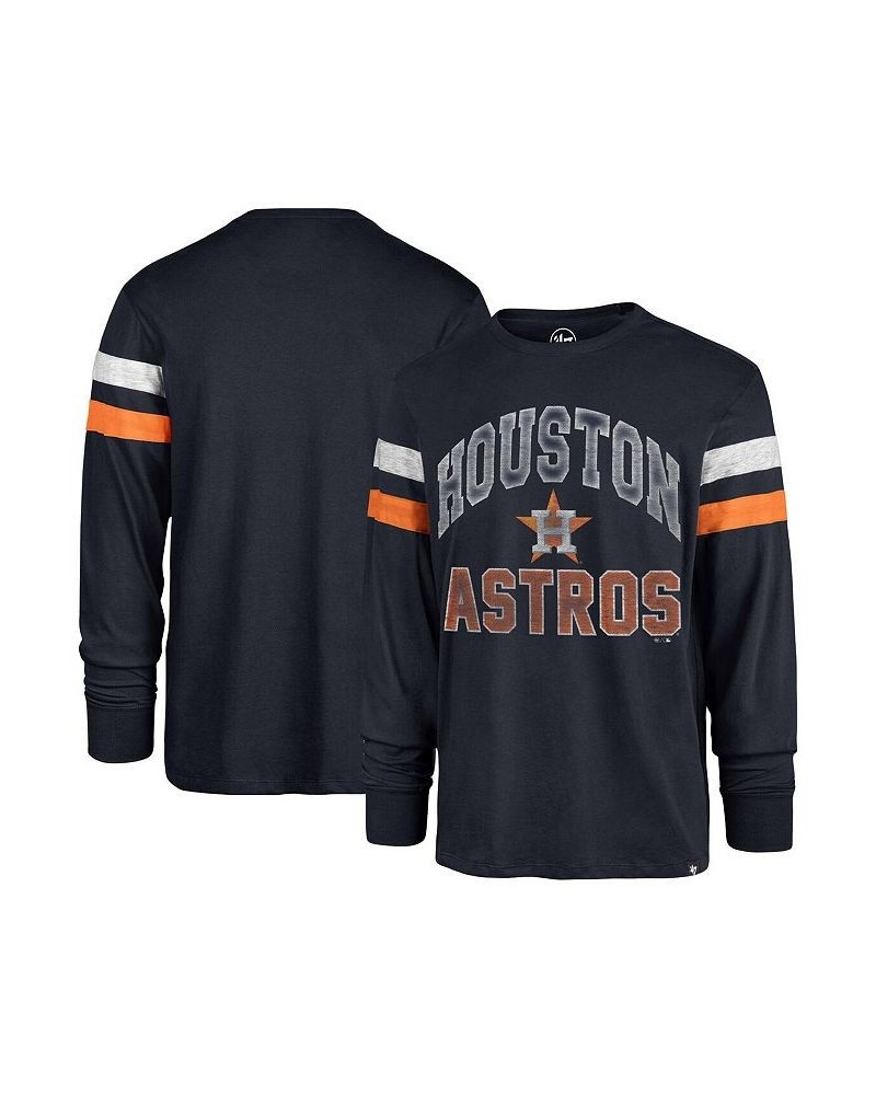 Men's Navy Houston Astros Irving Long Sleeve T-shirt $33.59 T-Shirts