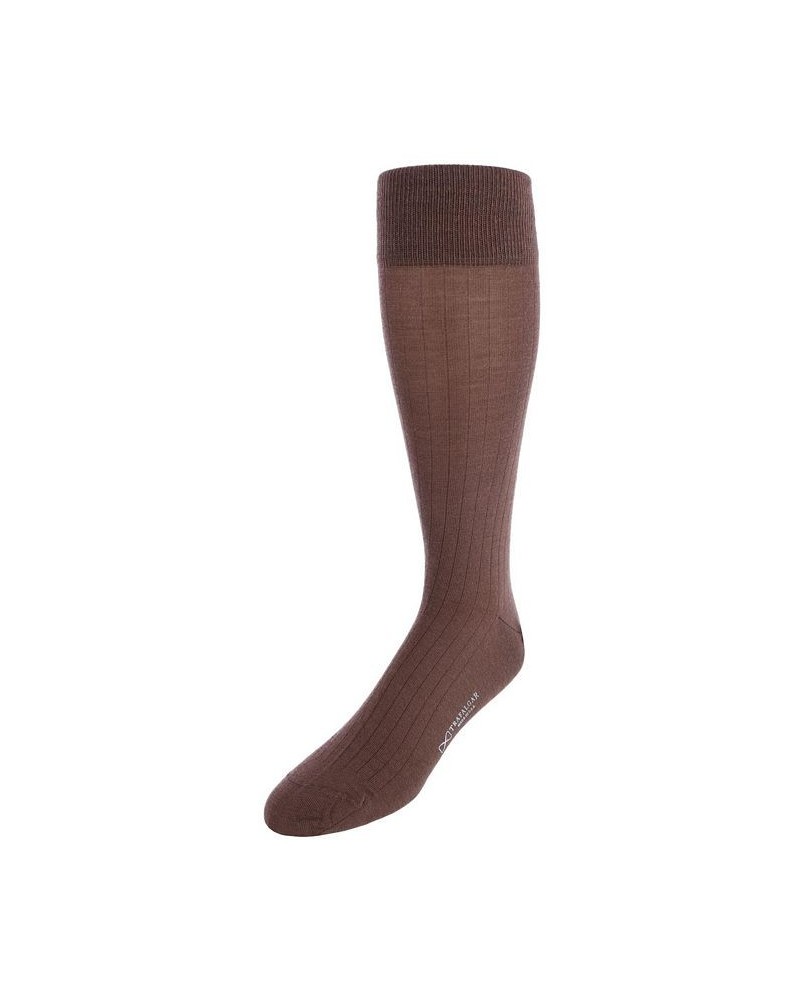 Sutton Fine Merino Wool Solid Color Ribbed Socks PD04 $17.28 Socks