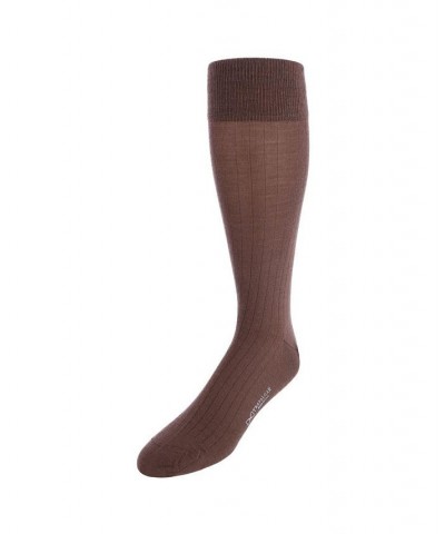 Sutton Fine Merino Wool Solid Color Ribbed Socks PD04 $17.28 Socks