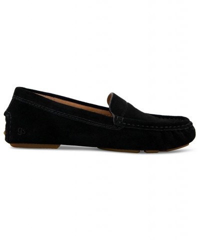 Women's Mina Driving Loafer Flats Brown $90.65 Shoes