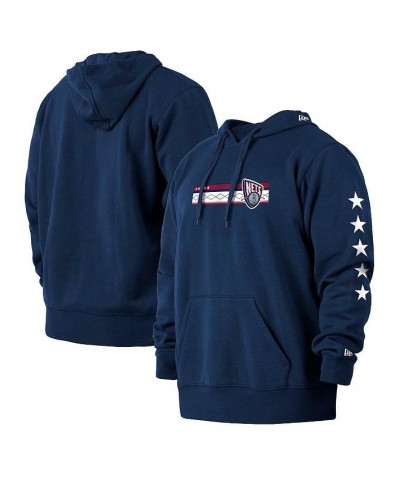 Men's Navy Brooklyn Nets 2021/22 City Edition Big and Tall Pullover Hoodie $30.36 Sweatshirt