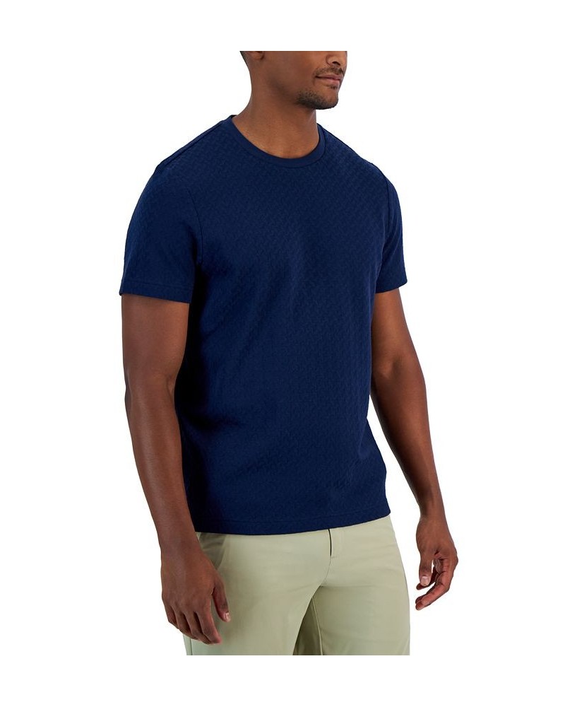 Men's Core Jacquard T-Shirt PD03 $9.24 T-Shirts