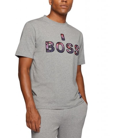 BOSS Men's NBA Stretch-Cotton T-Shirt Gray $46.06 T-Shirts