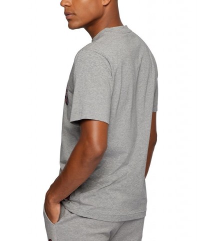 BOSS Men's NBA Stretch-Cotton T-Shirt Gray $46.06 T-Shirts