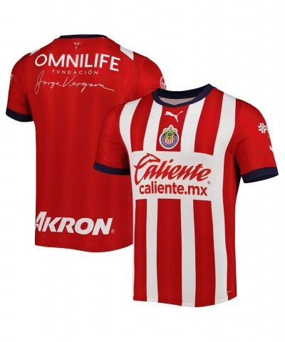 Men's Red Chivas 2022/23 Home Replica Jersey $53.99 Jersey