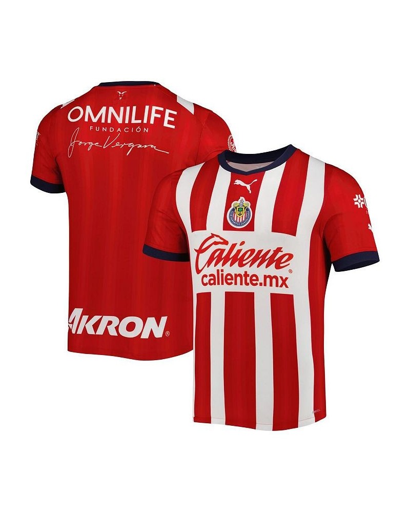 Men's Red Chivas 2022/23 Home Replica Jersey $53.99 Jersey