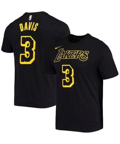 Men's Anthony Davis Black Los Angeles Lakers Name and Number Mamba T-shirt $15.84 T-Shirts