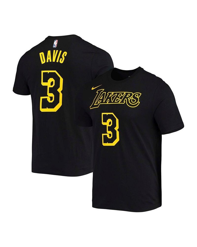 Men's Anthony Davis Black Los Angeles Lakers Name and Number Mamba T-shirt $15.84 T-Shirts