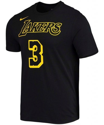 Men's Anthony Davis Black Los Angeles Lakers Name and Number Mamba T-shirt $15.84 T-Shirts