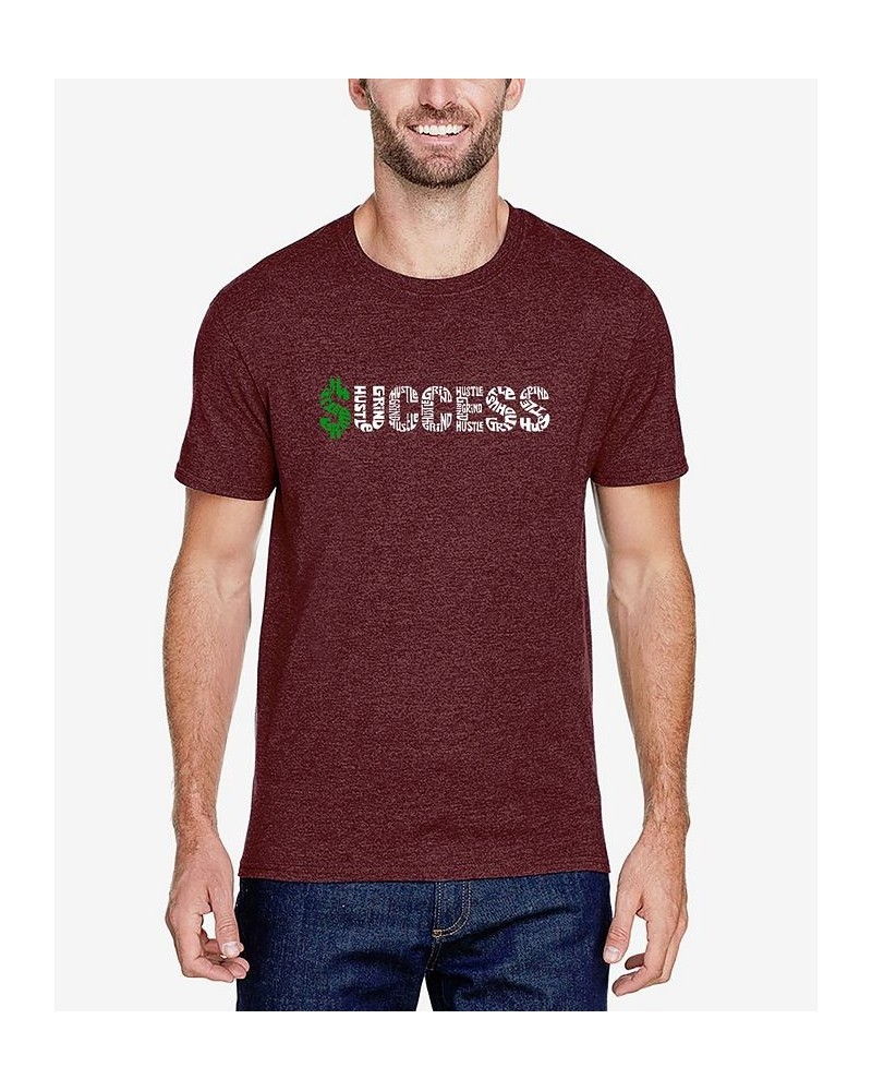 Men's Premium Blend Word Art Success T-shirt Red $24.74 T-Shirts