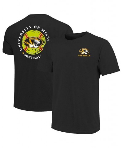 Men's Black Missouri Tigers Softball Seal T-shirt $14.35 T-Shirts