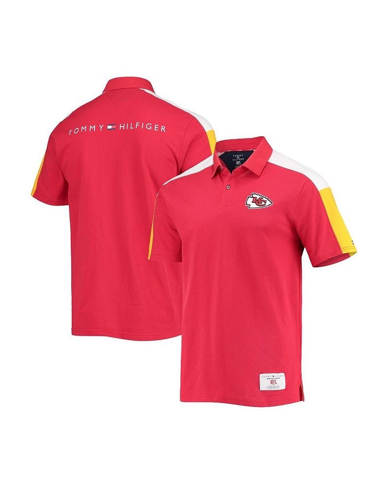 Men's Red, Gold Kansas City Chiefs Logan Polo Shirt $43.99 Polo Shirts