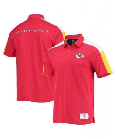 Men's Red, Gold Kansas City Chiefs Logan Polo Shirt $43.99 Polo Shirts