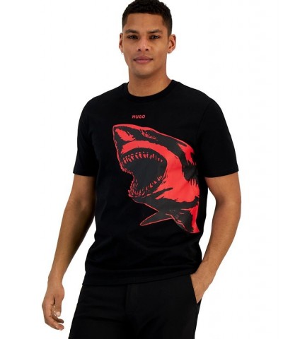 Boss Men's Darmolejo Shark Graphic T-Shirt Black $39.00 T-Shirts