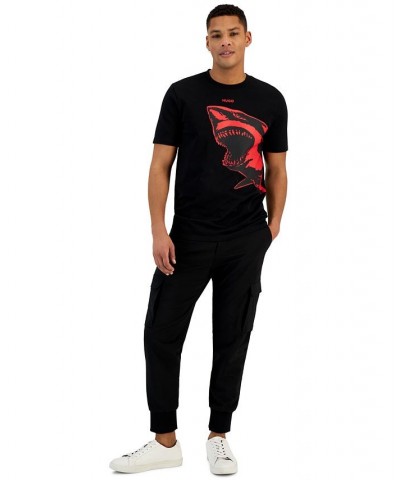 Boss Men's Darmolejo Shark Graphic T-Shirt Black $39.00 T-Shirts